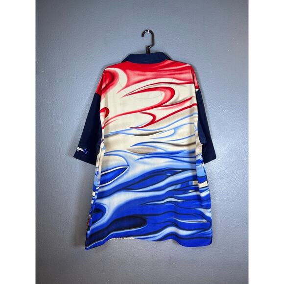 Mens Dragonfly Road House Shirt XXXL Joker Skulls red/blue - Picture 2 of 6